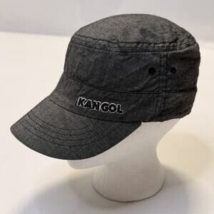 Kangol Netted Army Hat Cap Fitted Mens Medium Gray Flexfit Twill Check